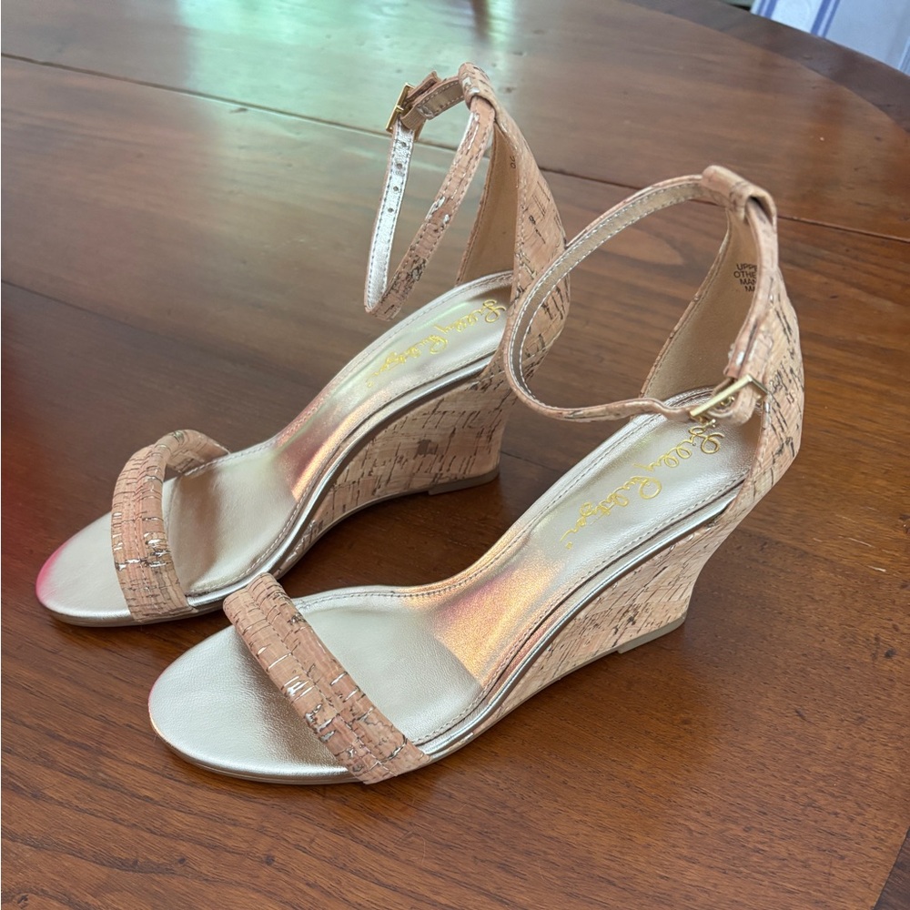 Lilly Pulitzer Jenna Wedges. New in box. Size 6.5